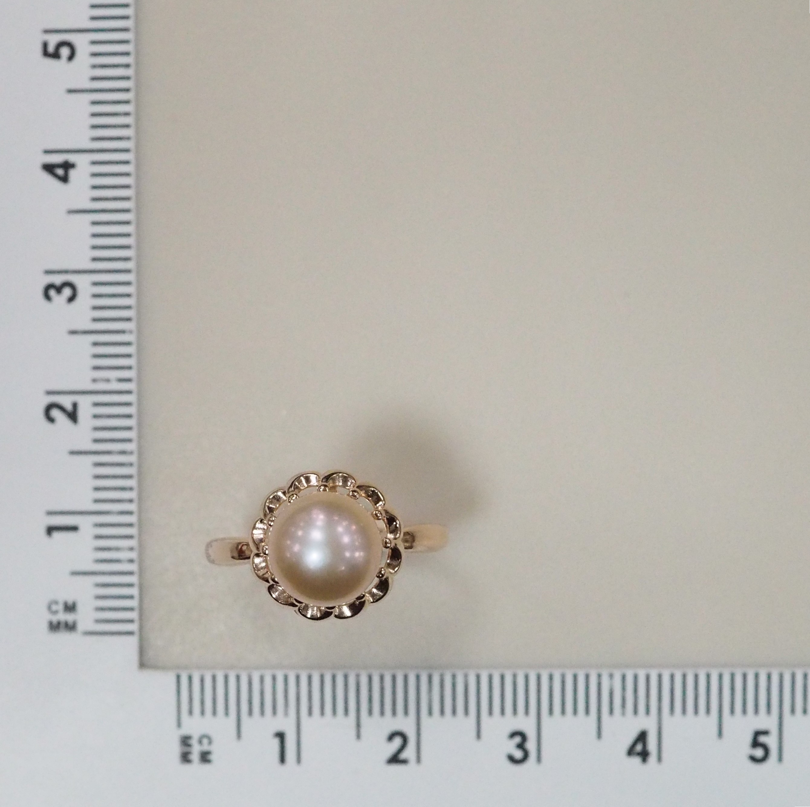 Серебряное кольцо с розовым жемчугом